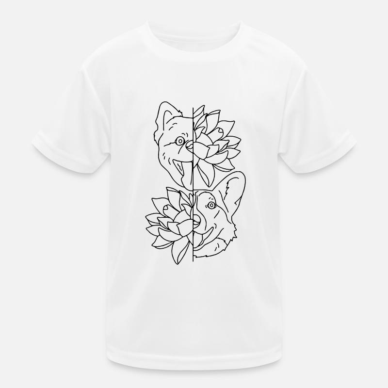 zwei Hunde Kinder Funktions-T-Shirt