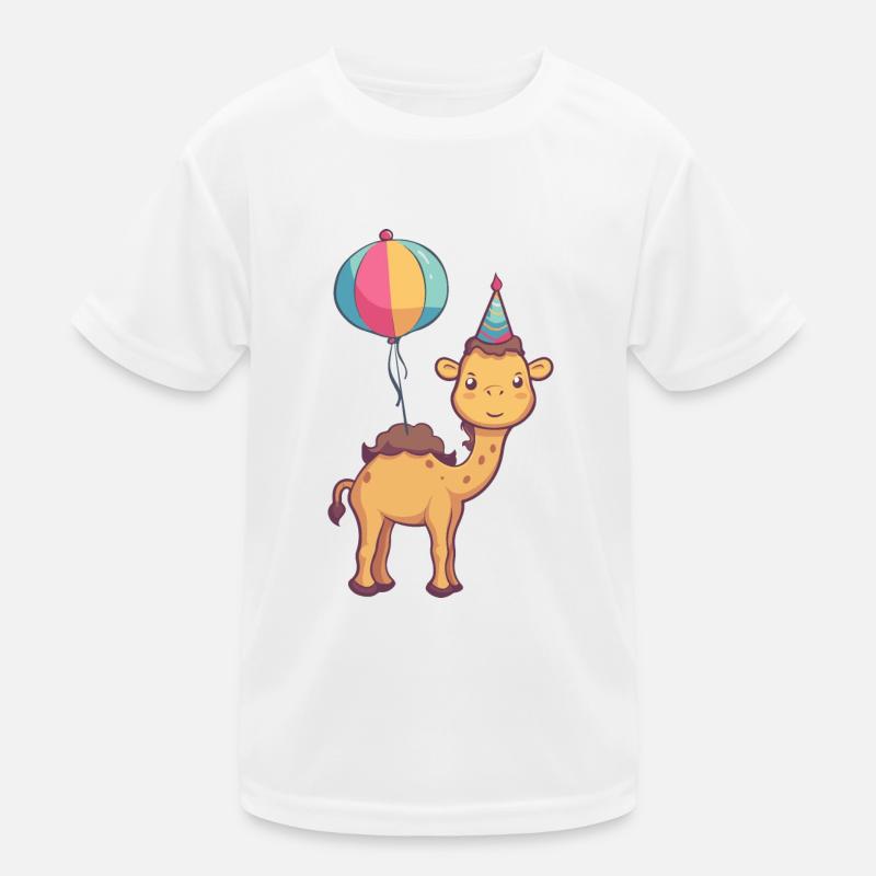 Kamel Geburtstag Comic Kinder Funktions-T-Shirt