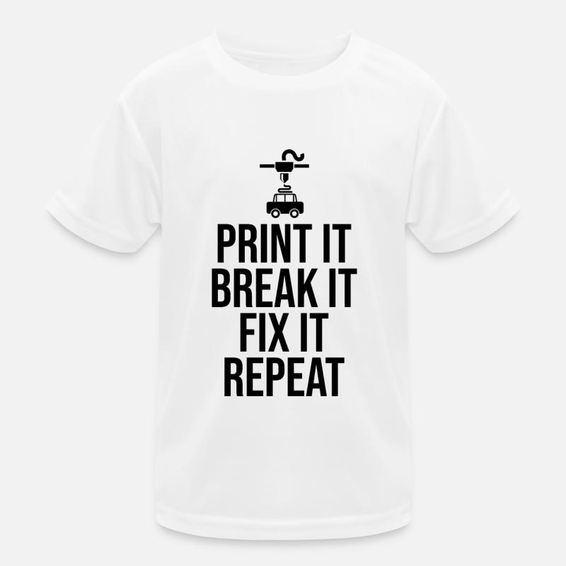 3D Printer 3D Printing Kids Functional T-Shirt