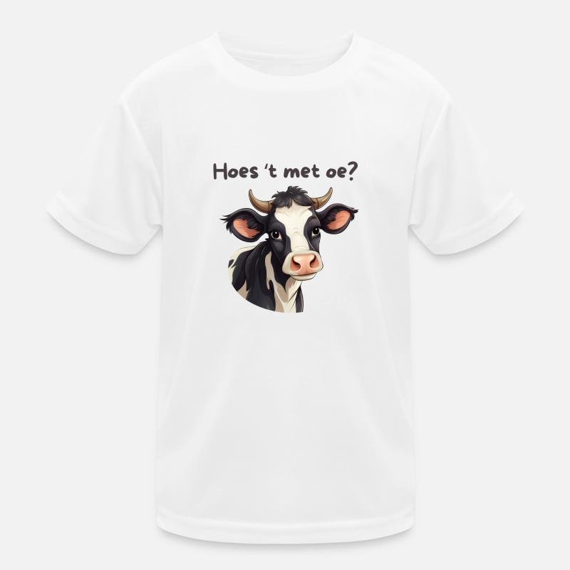 Cow, Antwerp dialect shirts Kids Functional T-Shirt