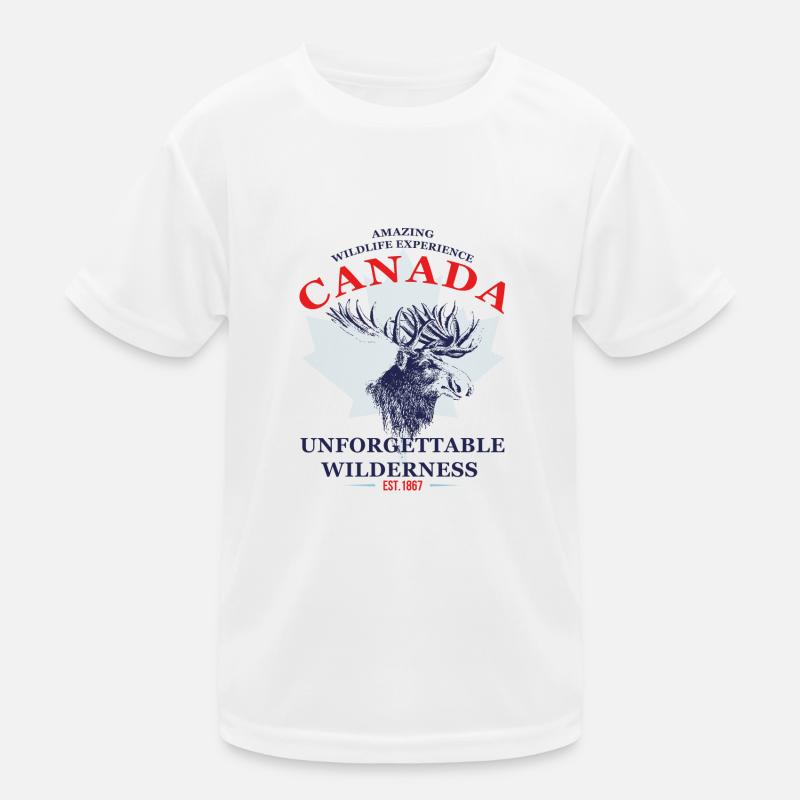 CANADA - MOOSE Kinder Funktions-T-Shirt