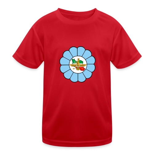 Faravahar Iran Lotus Colorful - Camiseta funcional para niños