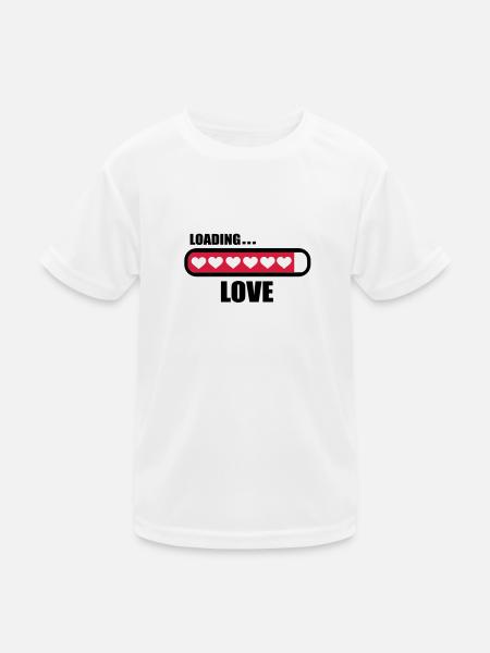 Amour loading - T-shirt sport Enfant - blanc - Devant