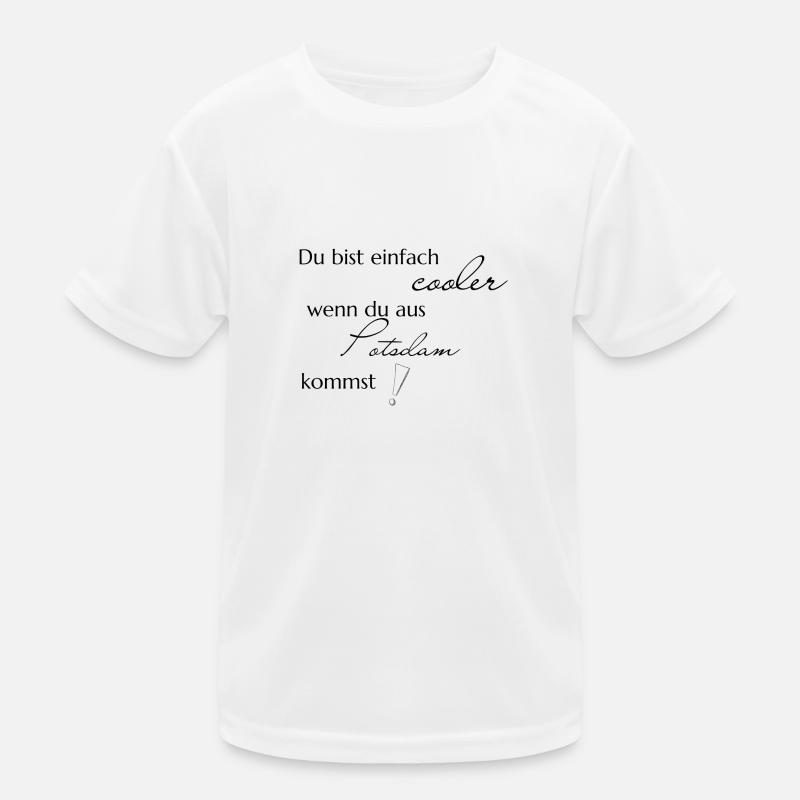 cooler potsdam - Kinder Funktions-T-Shirt - Weiß