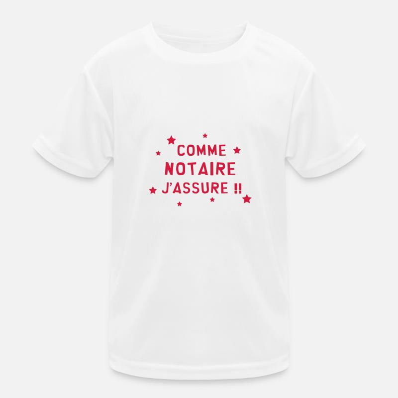 Clerc de notaire / Notaire / Justice / Droit T-shirt sport Enfant