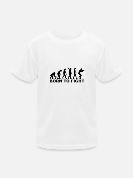 Boxing Evolution - Kids Functional T-Shirt - white - Front