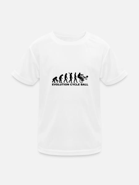 Radball - Kinder Funktions-T-Shirt - Weiß