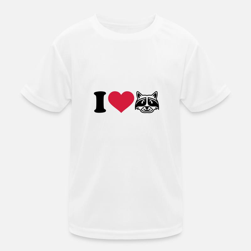 Waschbär Kinder Funktions-T-Shirt