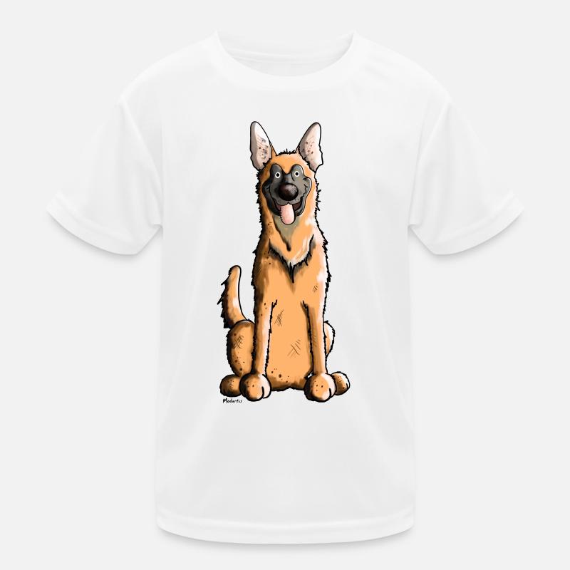Fröhlicher Malinois Kinder Funktions-T-Shirt