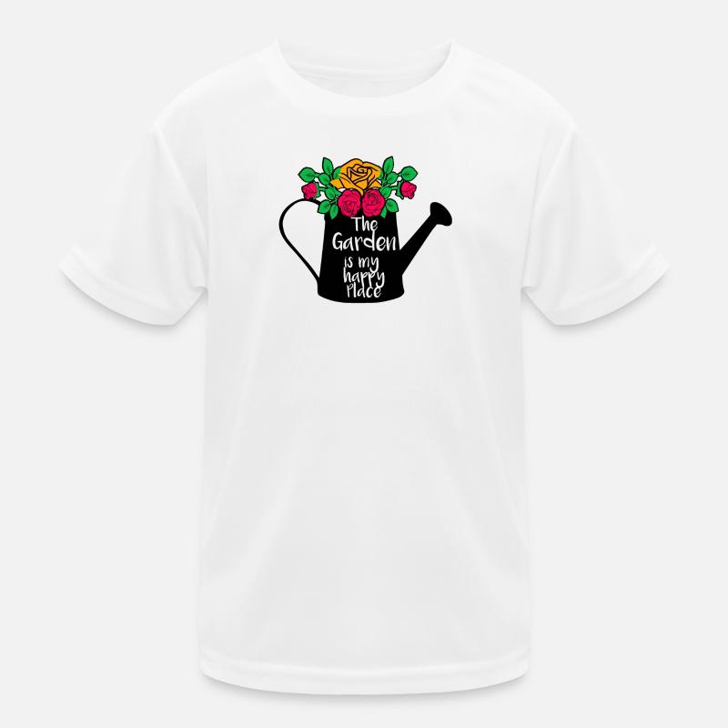Der Garten ist mein glücklicher Ort Kinder Funktions-T-Shirt