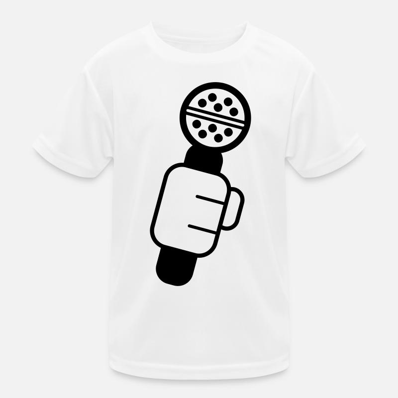 Microphone Check Mikrophon, Mikrofon, Mike, MC, Hi Kinder Funktions-T-Shirt