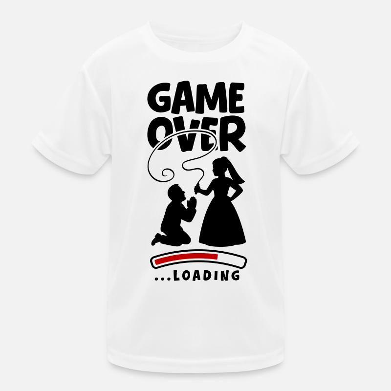 Game Over Hochzeit Ehepaar Kinder Funktions-T-Shirt