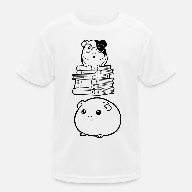 Meerschweinchen Bücher Nerd Kinder Funktions-T-Shirt
