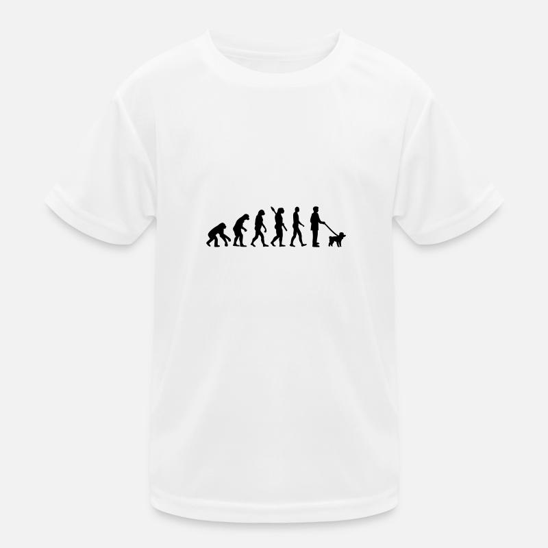 Pudel - Kinder Funktions-T-Shirt - Weiß