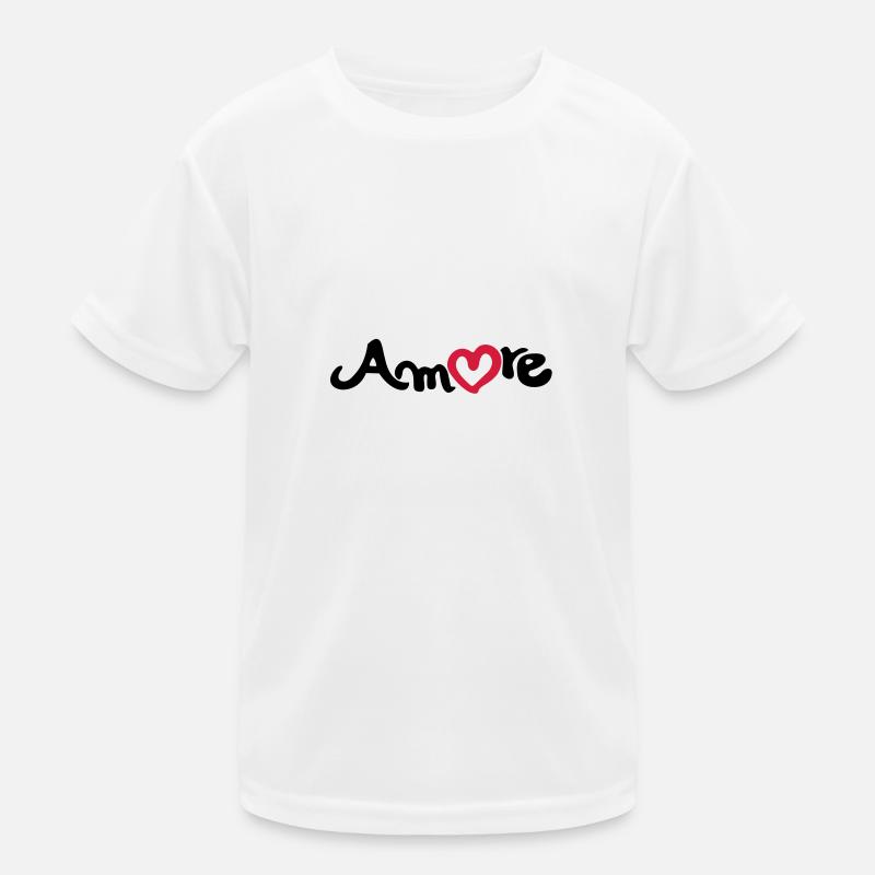amore - Kinder Funktions-T-Shirt - Weiß