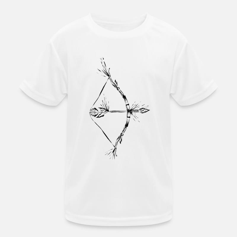 Arc et flèche - T-shirt sport Enfant - blanc