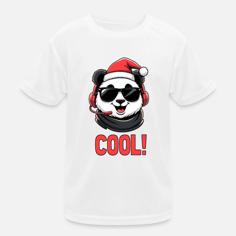 cool panda Kids Functional T-Shirt