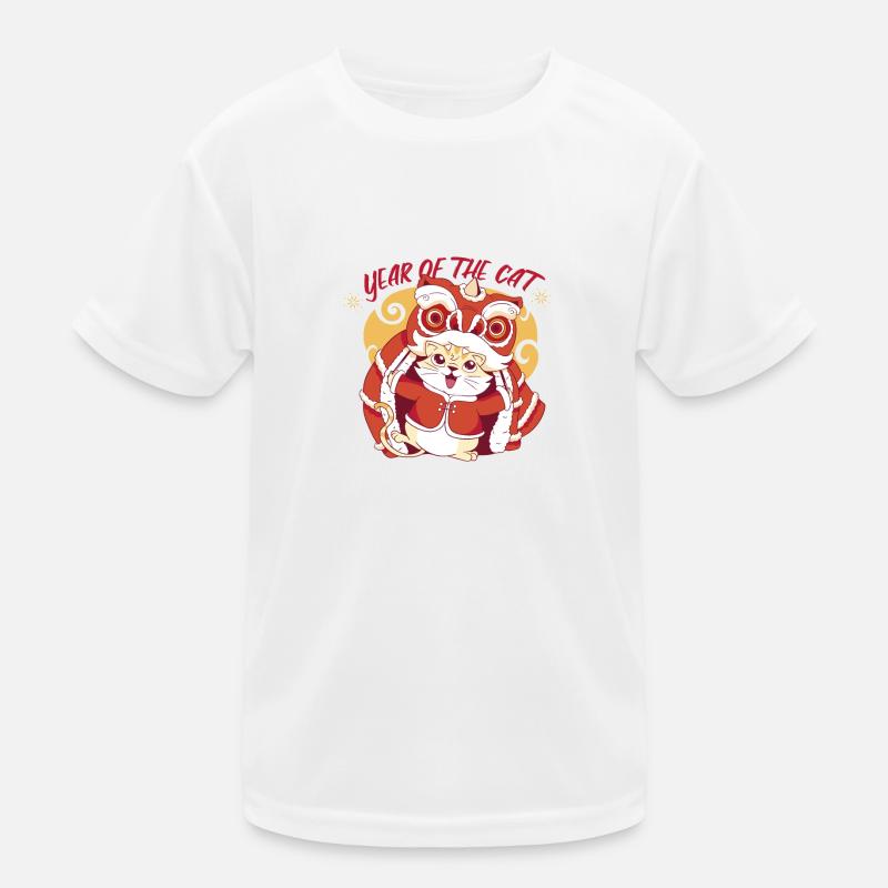 Vietnamesisches Neujahr Katze Drache I Geschenk Kinder Funktions-T-Shirt