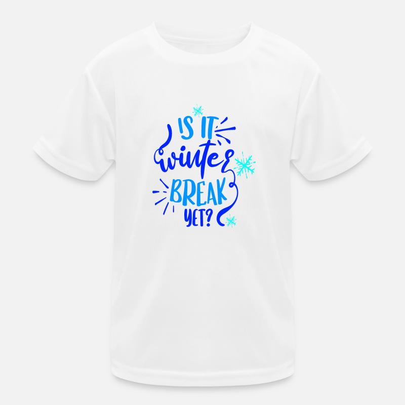 Winter Break - Kids Functional T-Shirt - white