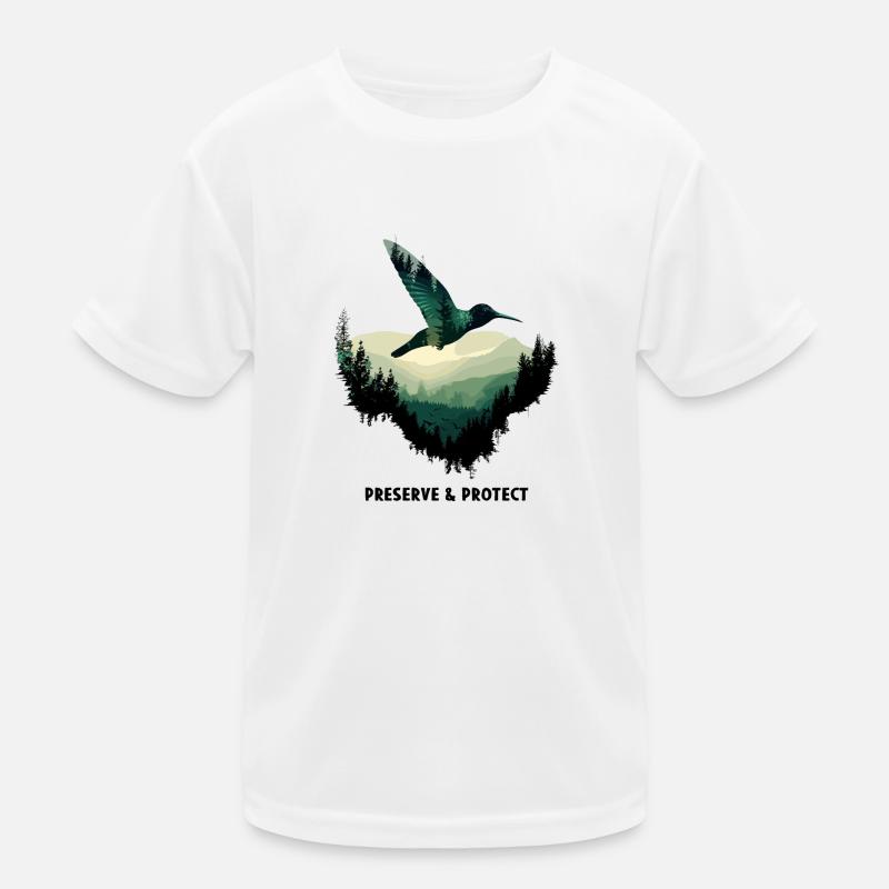 Préserver et protéger le nectar naturel des colibris T-shirt sport Enfant
