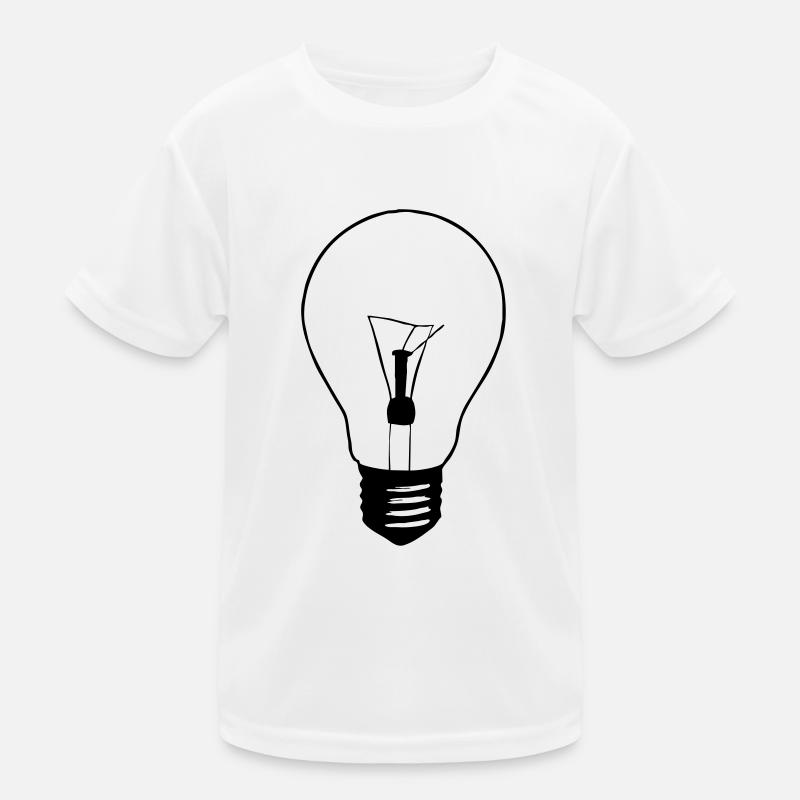 Glühbirne Kinder Funktions-T-Shirt