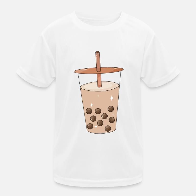 Bubble Tea - Kids Functional T-Shirt - white
