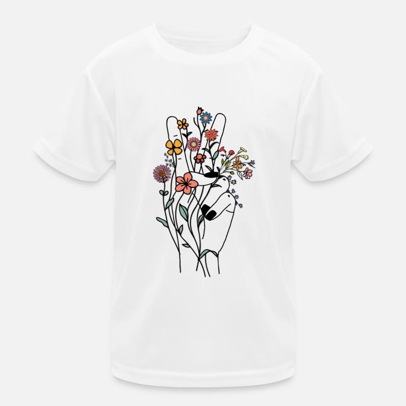 Conception de la main de paix / Signe de paix T-shirt sport Enfant