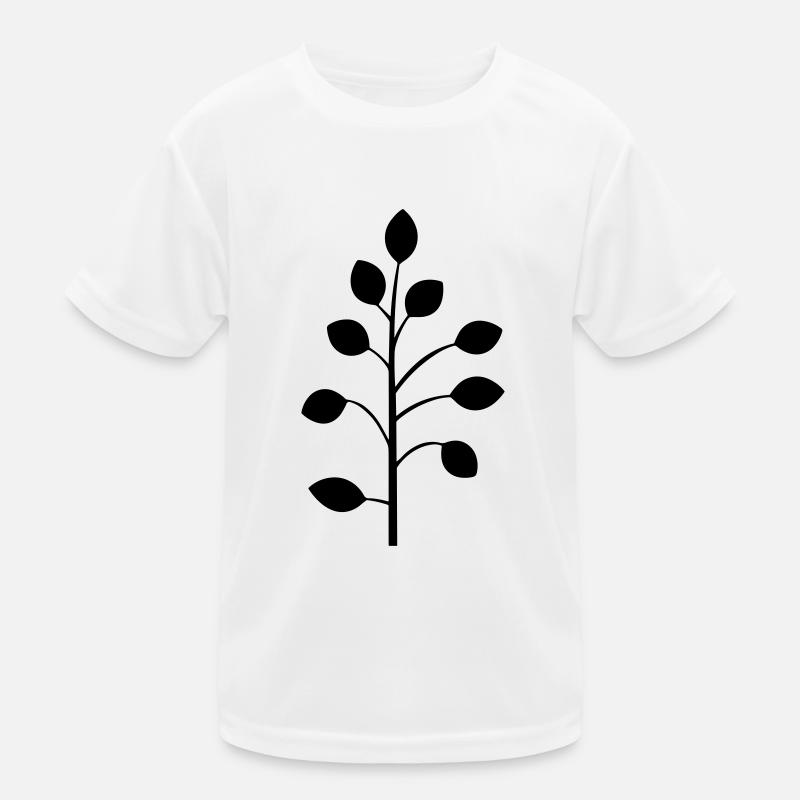 Blume mit Stiel Kinder Funktions-T-Shirt