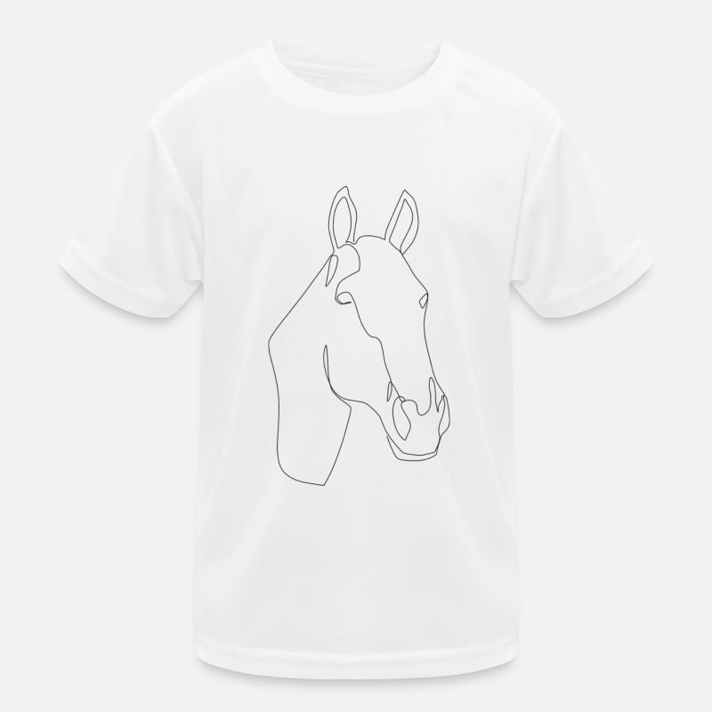 Pferdekopf Daci Kinder Funktions-T-Shirt