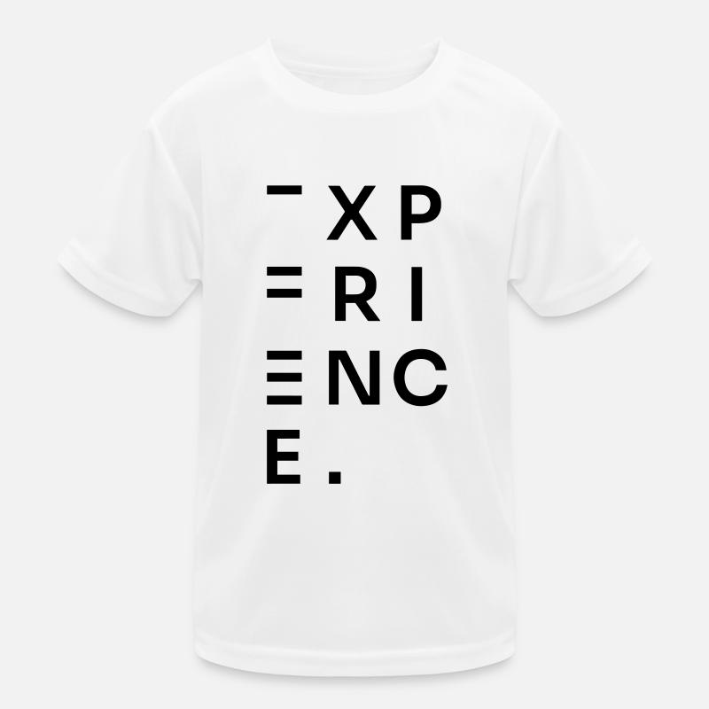 ERFAHRUNG - Kinder Funktions-T-Shirt - Weiß