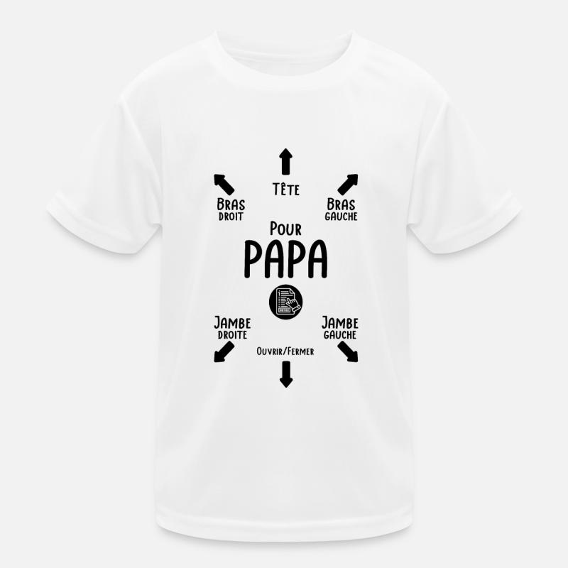 Instructions for Dad - Birth Gift for Dad Kids Functional T-Shirt