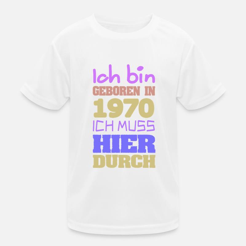 Né en 1970 T-shirt sport Enfant