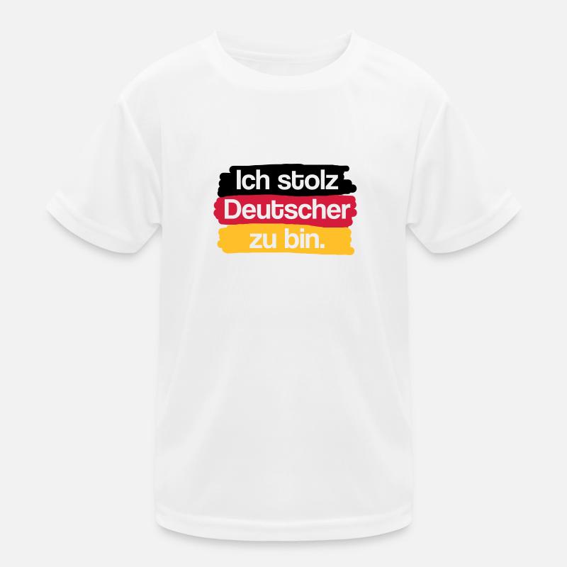 Ich stolz Deutscher zu bin. Kinder Funktions-T-Shirt
