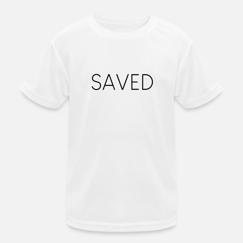 saved,gerettet, jesus Kinder Funktions-T-Shirt