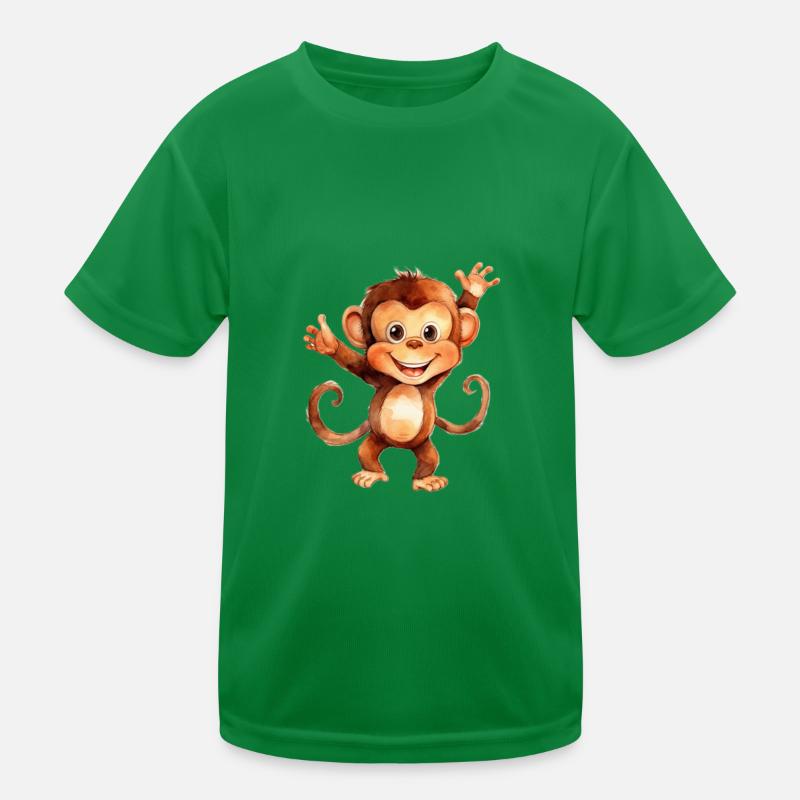 Monkey monkey class Kids Functional T-Shirt
