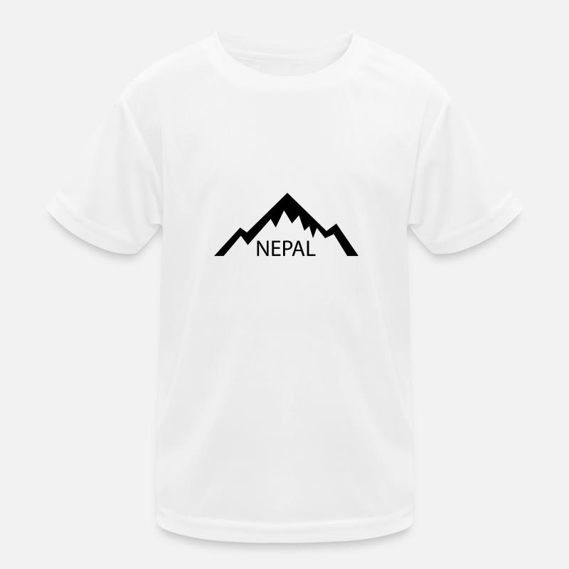 Nepal - Kinder Funktions-T-Shirt - Weiß