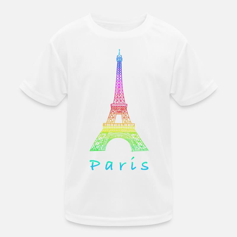 Paris Eiffelturm Kinder Funktions-T-Shirt