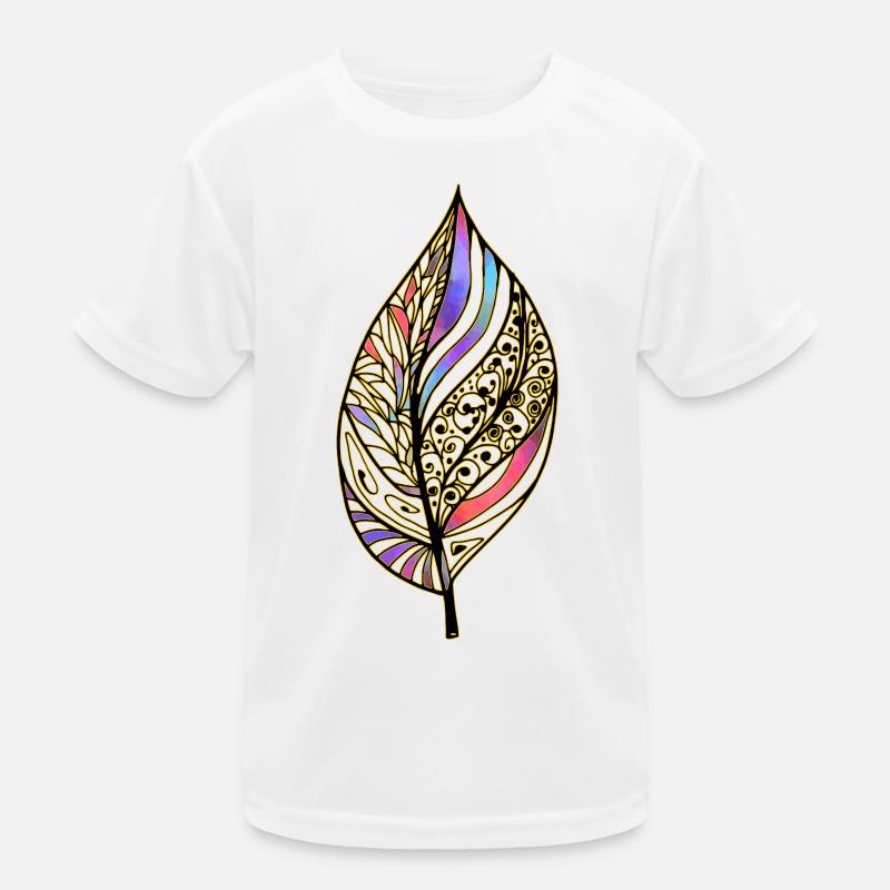 Blatt Kinder Funktions-T-Shirt