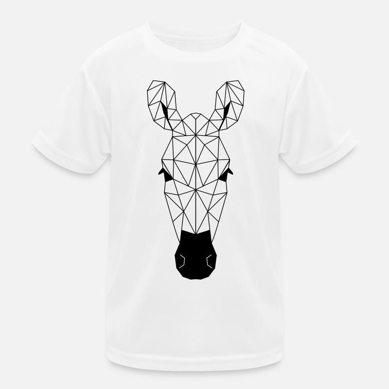 Zebra Polygon Kinder Funktions-T-Shirt