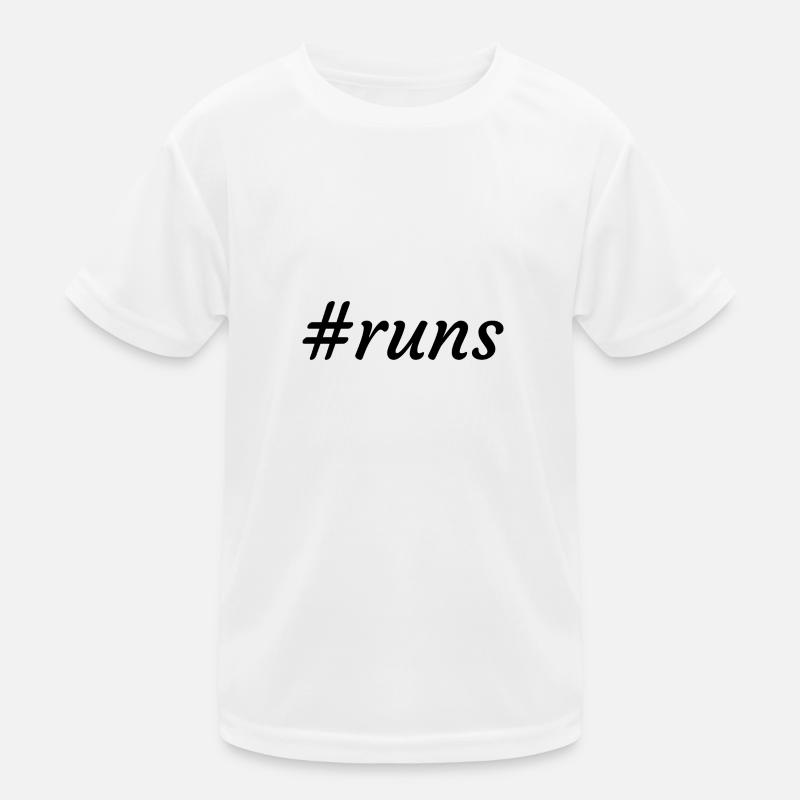 #runs - läuft Kinder Funktions-T-Shirt