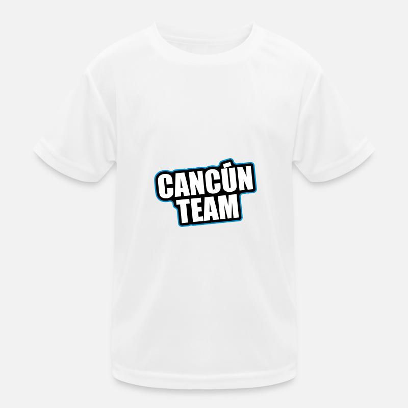 Cancun Team Reisen Urlaub Kinder Funktions-T-Shirt