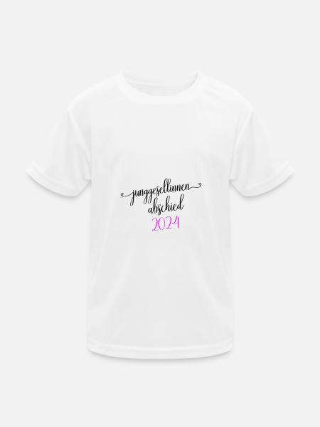 Hen Party 2024 Hen - Kids Functional T-Shirt - white - Front