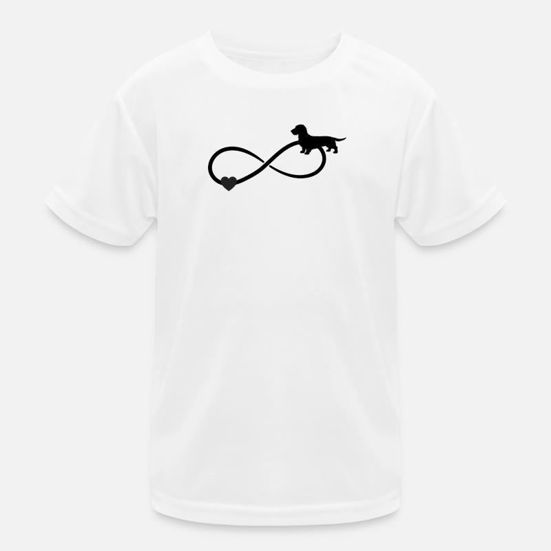 Wire-haired Dachshund Dachshund Infinity Kids Functional T-Shirt