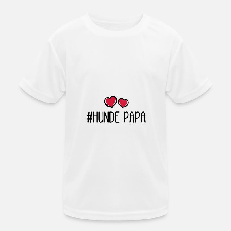 Papa chien T-shirt sport Enfant