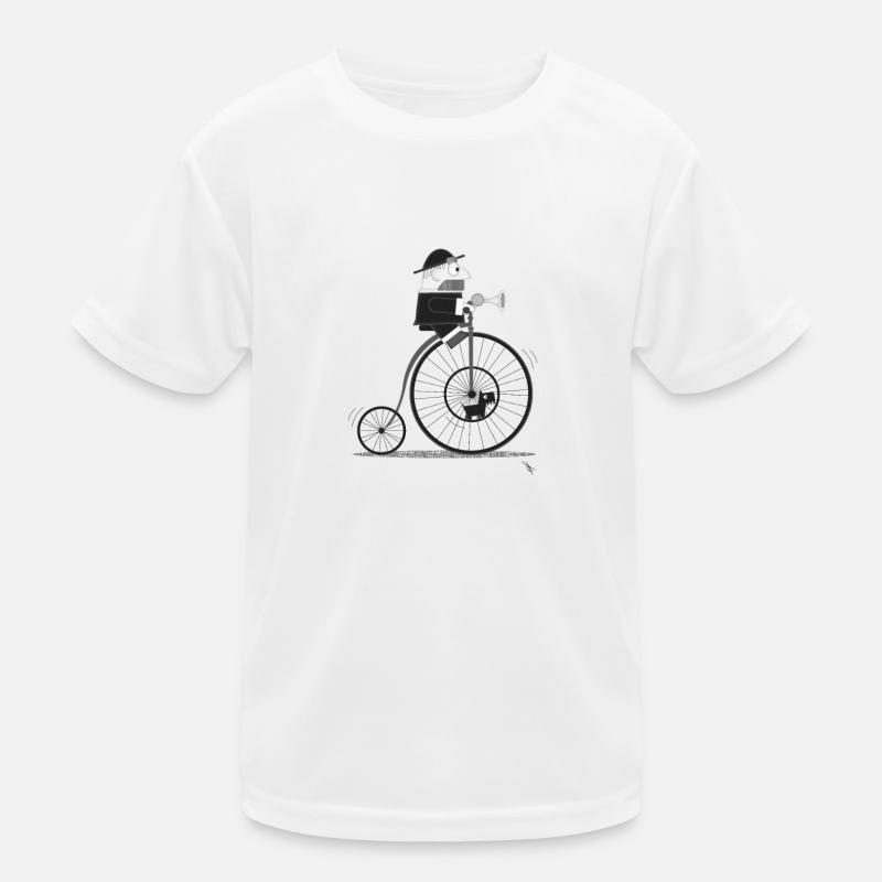 Retro bicycle - Kids Functional T-Shirt - white