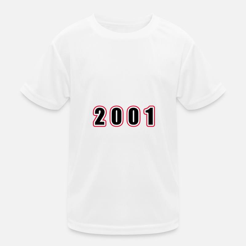 2001 Jahr Geburtstag Kinder Funktions-T-Shirt