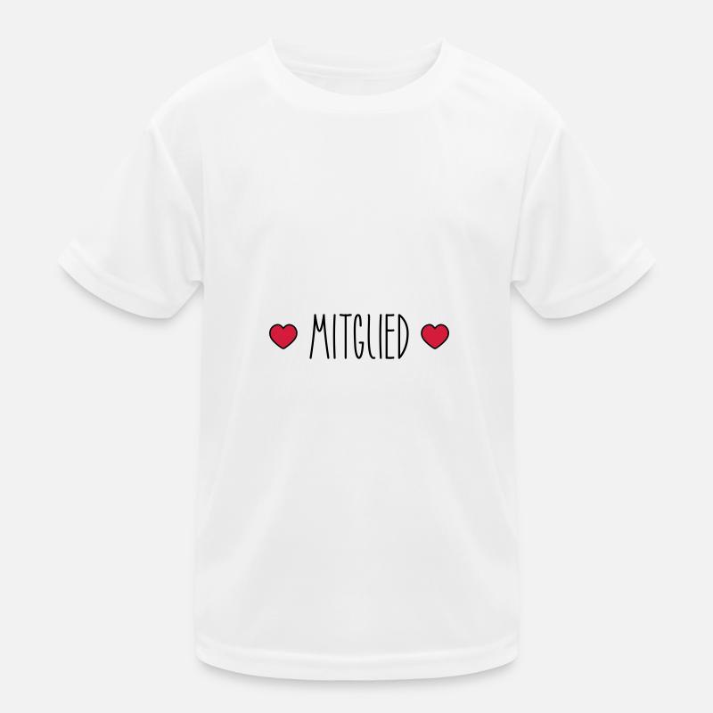 Mitglied Herz Kinder Funktions-T-Shirt