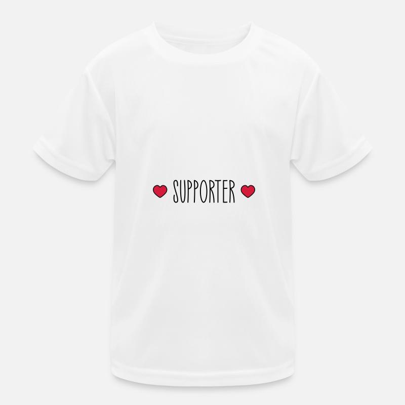 Supporter Herz Kinder Funktions-T-Shirt