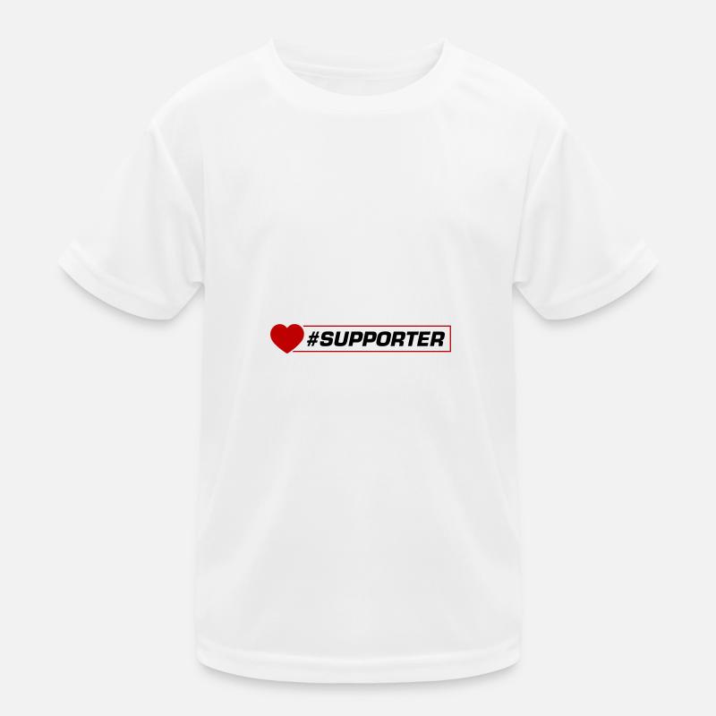 Supporter Herz Kinder Funktions-T-Shirt