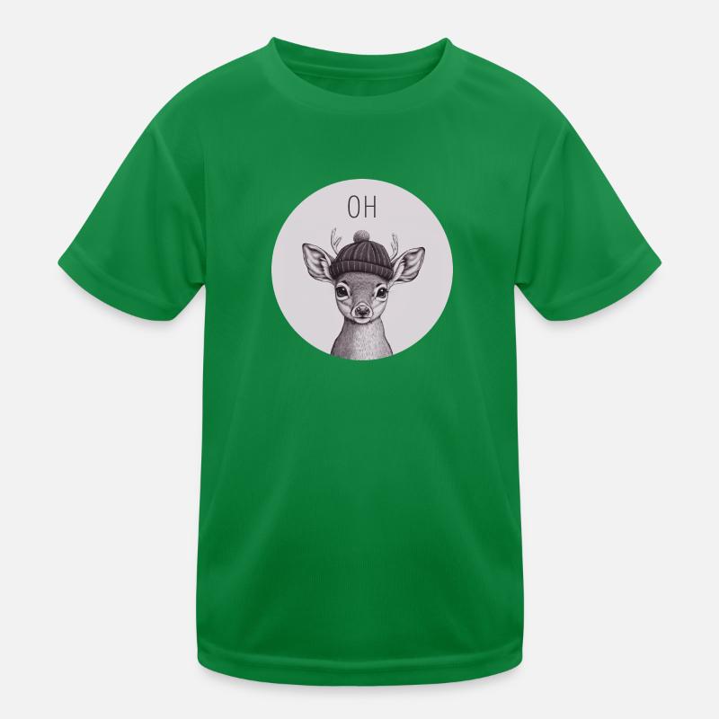 Oh Deer Kinder Funktions-T-Shirt